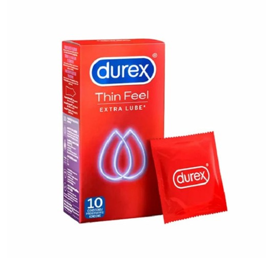 Prezerwatywy - Durex Thin Feel Extra Lube 10 szt